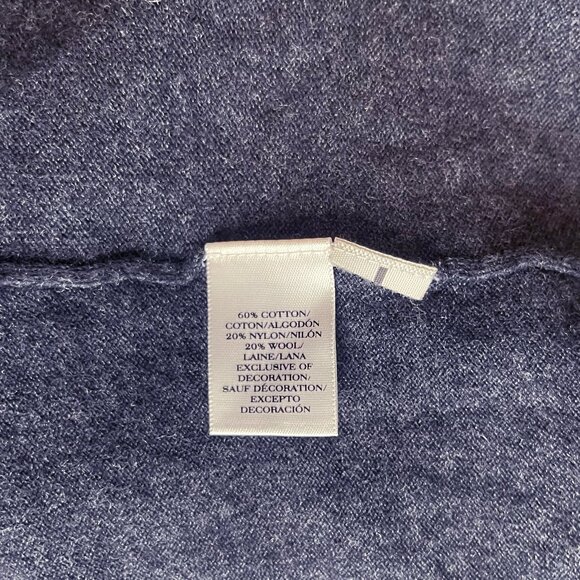 Women’s Ann Taylor Loft Gray Open Cotton Cardigan Sweater 3/4 Sleeve Size Large - Picture 5 of 5